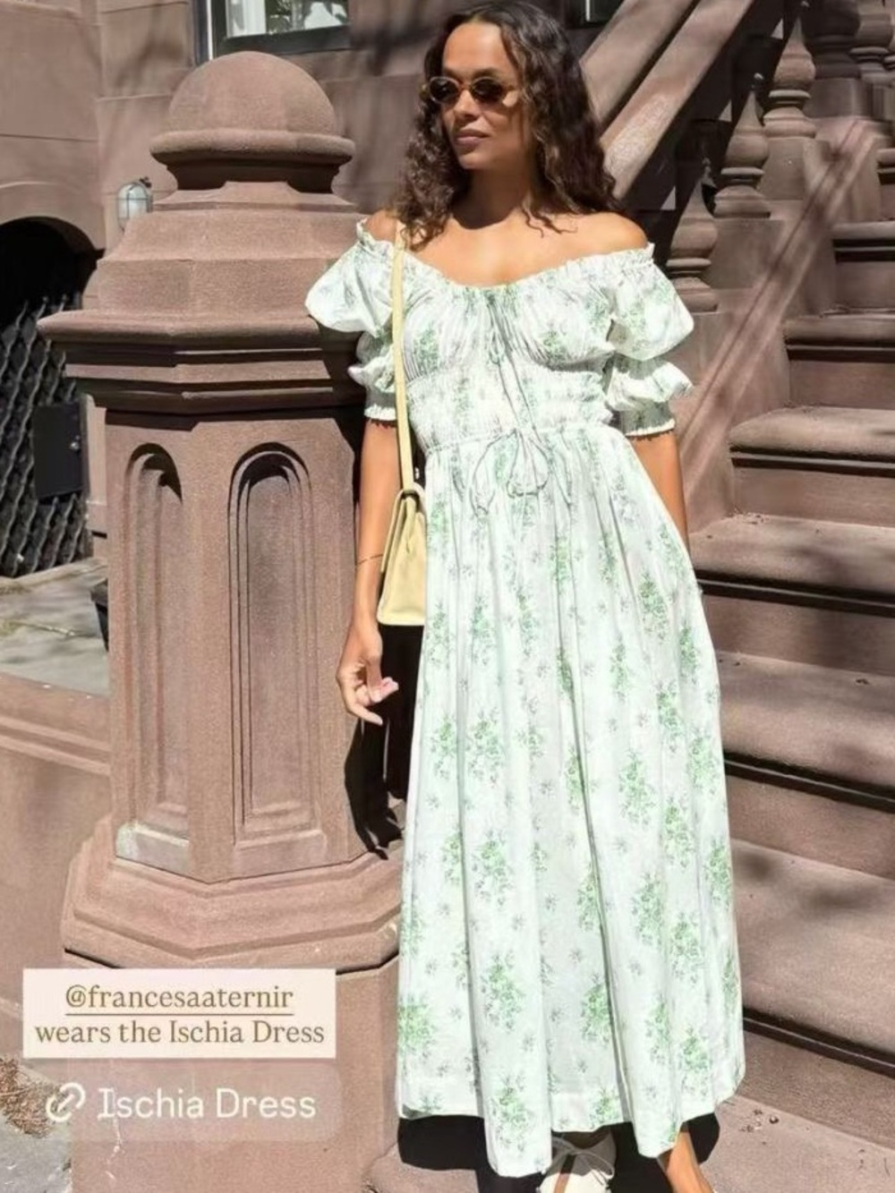 NWOT Doen Ischia Botanical Midi-Dress, Size XS/S/M